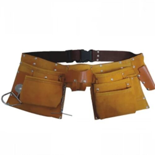 11 Pocket Professional Split Leather Carpenter Apron Two Tone Leather