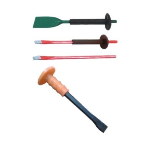 Carbon Steel Chisels with Grip and without Grip, 8 Inch