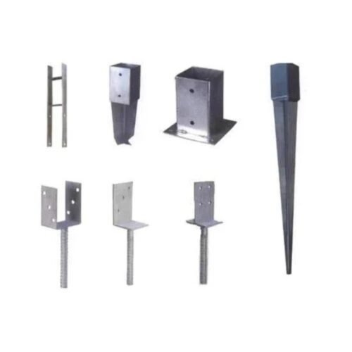 Carbon Steel Pole Anchors, Length: 5.0 inch