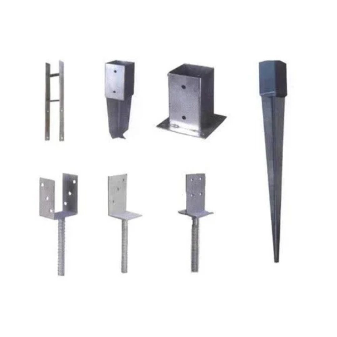 Carbon Steel Pole Anchors, Length: 5.0 inch