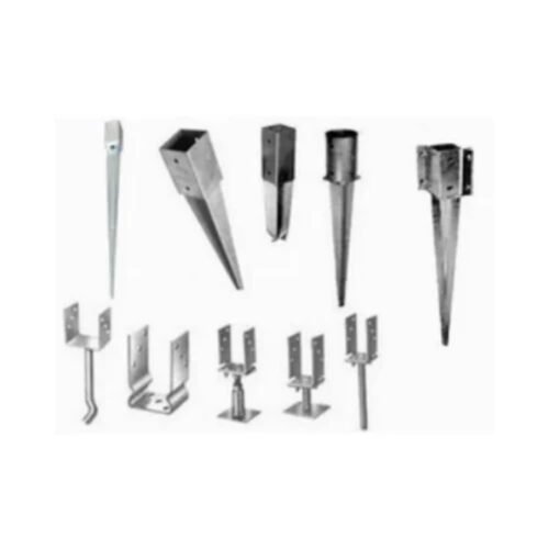 Carbon Steel Pole Anchors, Length: 4.0 inch